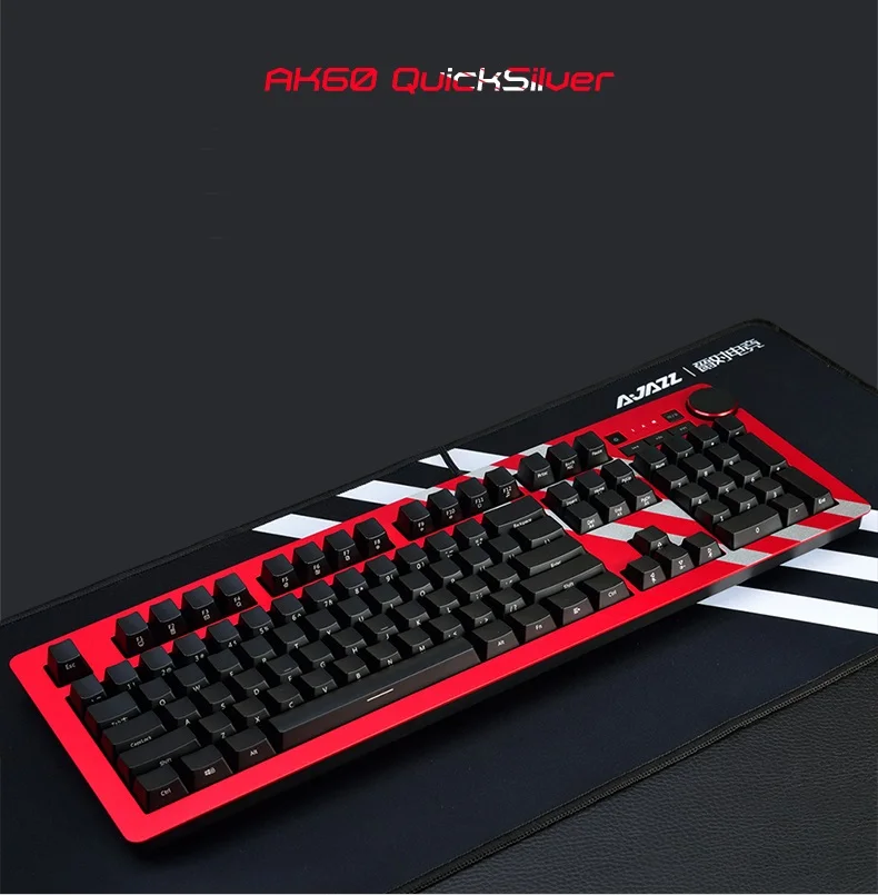 Ajazz AK60 USB Проводная боковая резьба белый светильник/RGB подсветка механическая