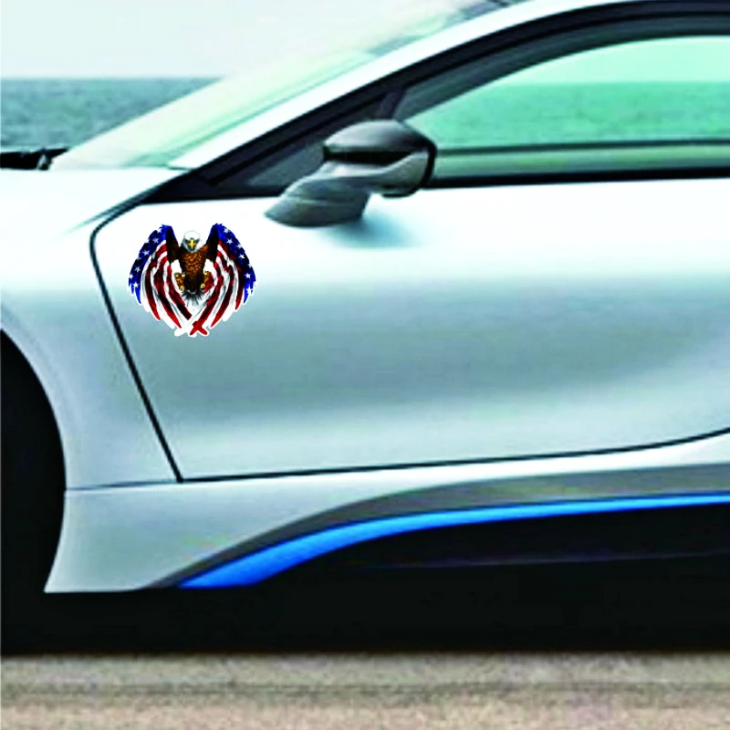Автомобильные наклейки Aliauto аксессуары флаг Орел граффити Череп универсальная