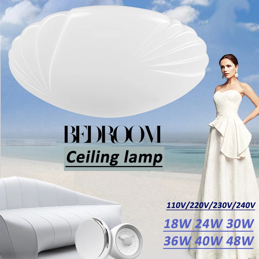 $69.59 Ceiling LED Lighting Lamps RC Dimmable Modern Bedroom Living Room Lamp Surface Mounting Balcony 18w 24w 30w 36w 40w ceiling