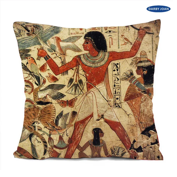 As Photo Shows-1 Наволочка квадратная декоративная подушка, Egyptische perkament pharoahs, Egyptische adellaar, Egyptische symbool - Цвет: As Photo Shows-1