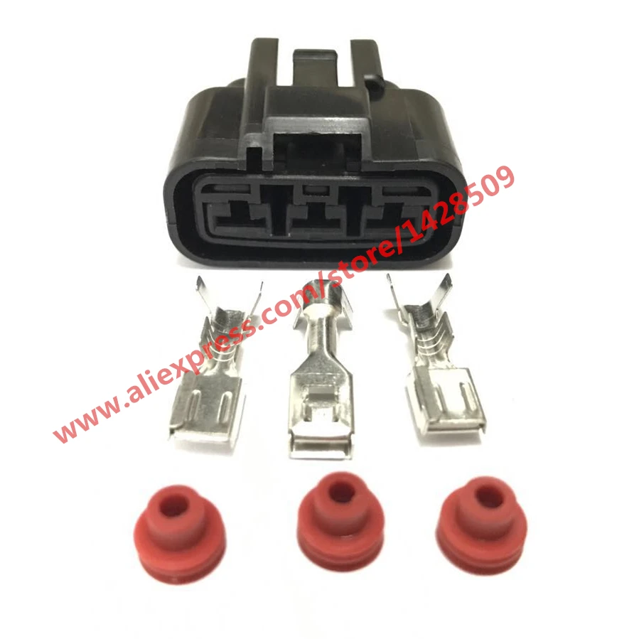 5 комплектов 3-контактный Шнур питания женский разъем QLW левый автомобильный