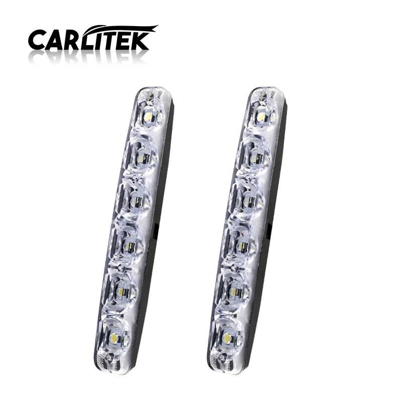 CARLitek 2 шт. 12 В Светодиодные Автомобильные фары Противотуманные дневное освещение