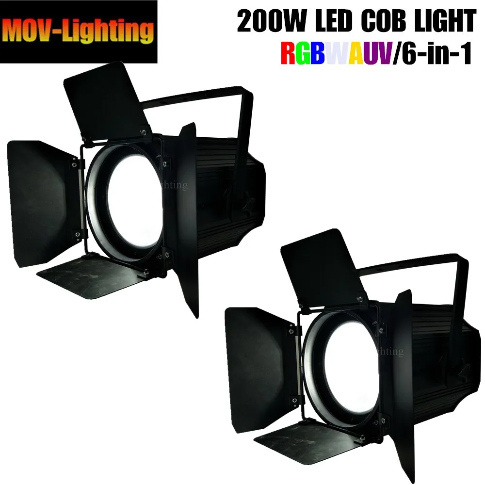2 шт COB светодиодный Par 64 DMX RGBWA UV 6 в 1 200W LED светильник|Эффект освещения сцены| |