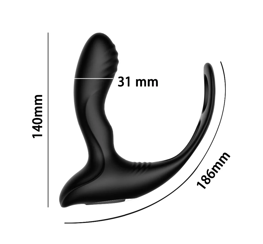 10 скоростной анальный фаллоимитатор с дистанционным управлением вибратор
