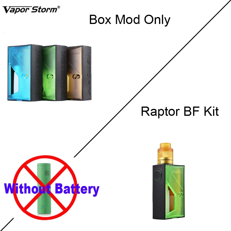 Оригинальный Raptor Squonk мод безопасная прошивка BF RDA бак Vape электронная сигарета 5 мл