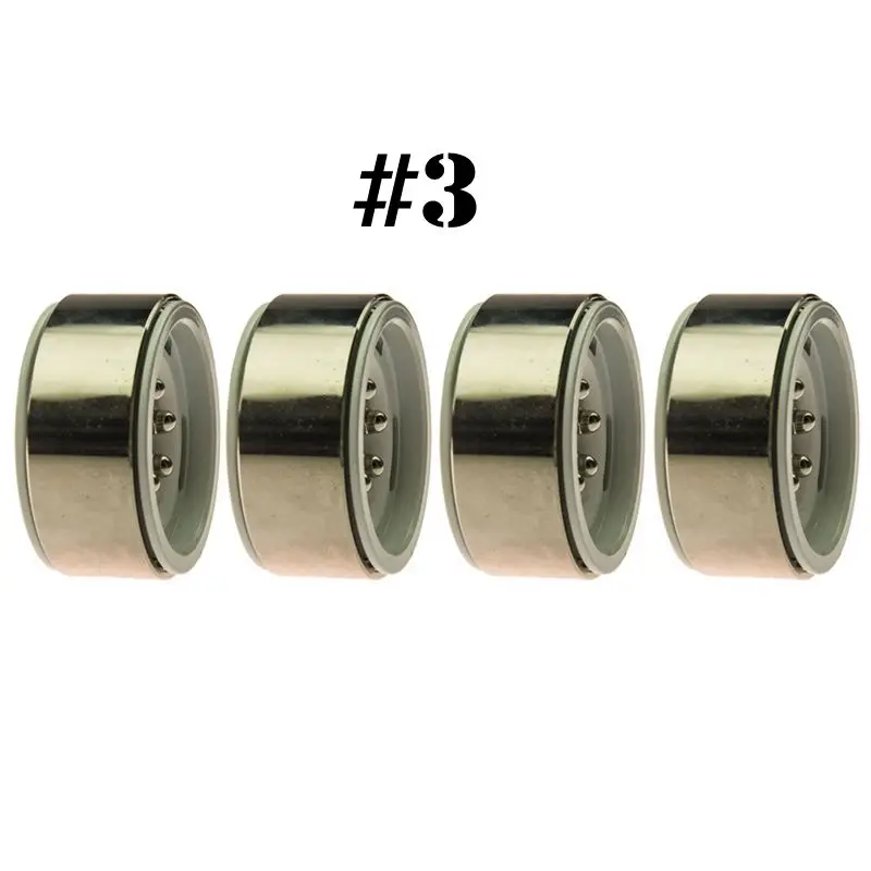 4 Style 4Pcs/lot 1/10 RC Car 1.9&quot Beadlock Heavy Duty Alloy Crawler Wheel Rims For SCX10 CC01 F350 D90 90034 90035 Wraith | Игрушки и