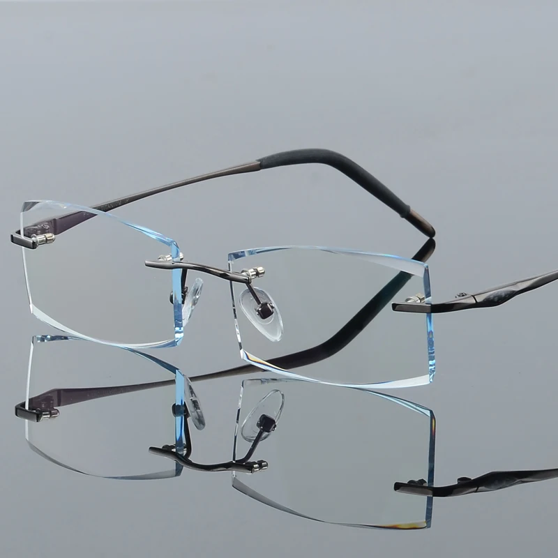 2017 очки без оправы с титановой оправой унисекс оправа для пресбиопии Ti Золотые
