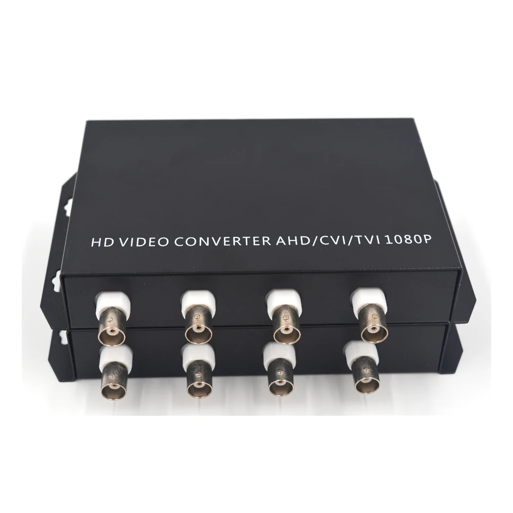 1080P HD TVI CVI AHD 4 канальные волоконно оптические медиа конвертеры с данными RS485 для