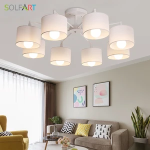 Pendant Lamp Home Table Chandeliers and Pendants for Room Dining Chandelier Ceiling Cloth and Iron Loft Luminaria