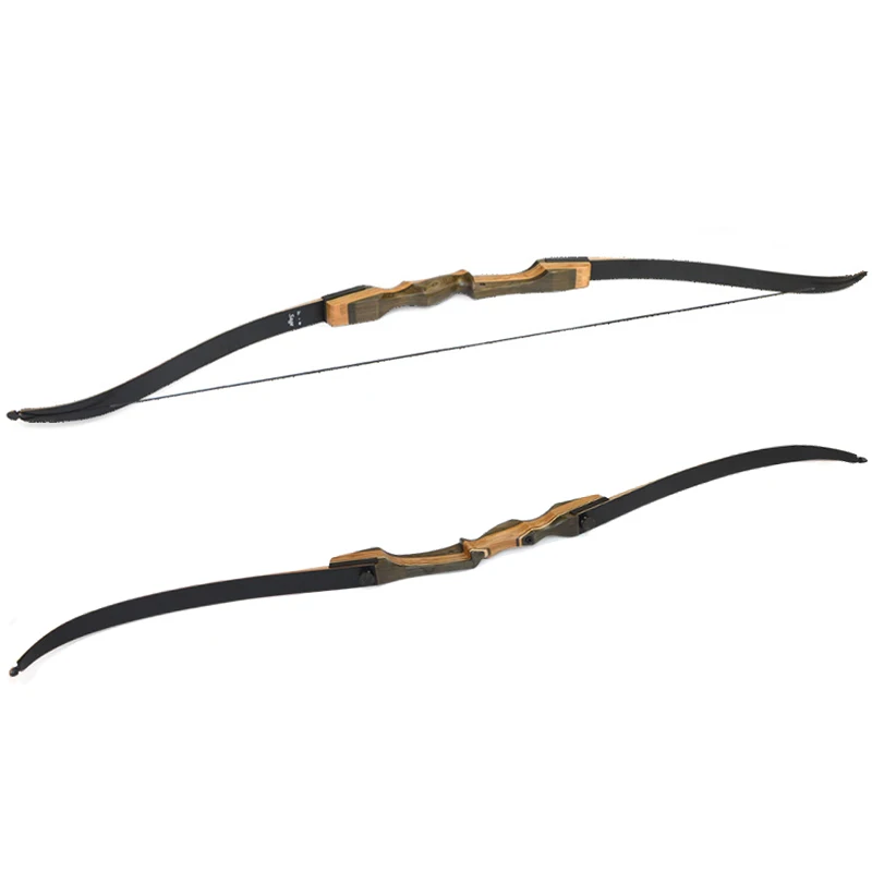 1pc 62 inch Archery Recurve Bow 30-60lbs Hunting Right Hand Traditional Wooden Riser For Shooting Accessories | Спорт и развлечения