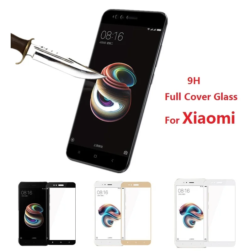 Защитное стекло с полным покрытием для Xiaomi Mi A1 5X закаленное Mix 2 2s Max MiA1 6 защита