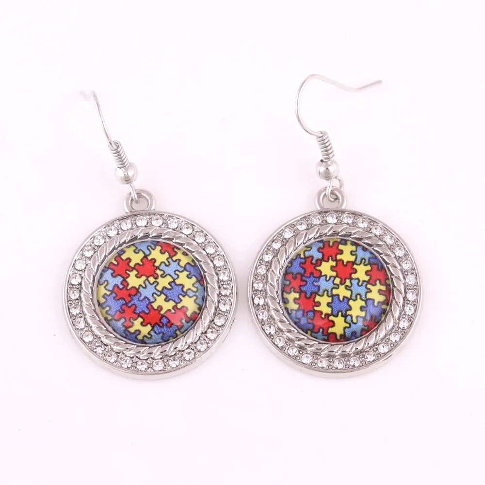 Серьги для женщин головоломка с узором Классические ощущения депрессии