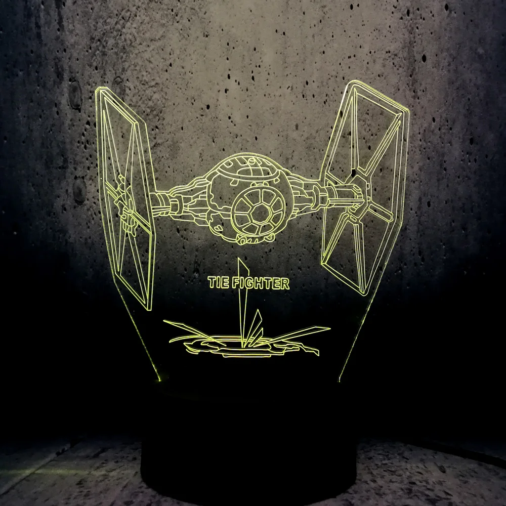 Новинка Звездные войны галстук боец Светодиодная лампа USB 3D ночник детские