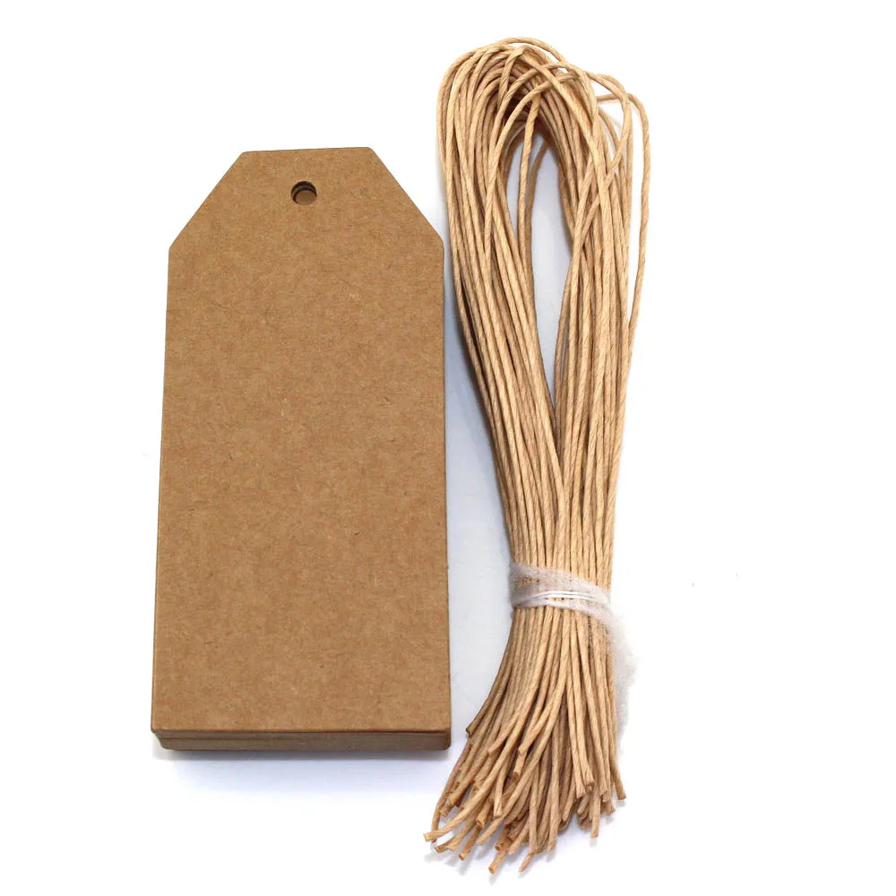 CCINEE 50 шт. 40*90 мм высокое качество крафт-тег доска ретро подарок ценник с 1 бумажной