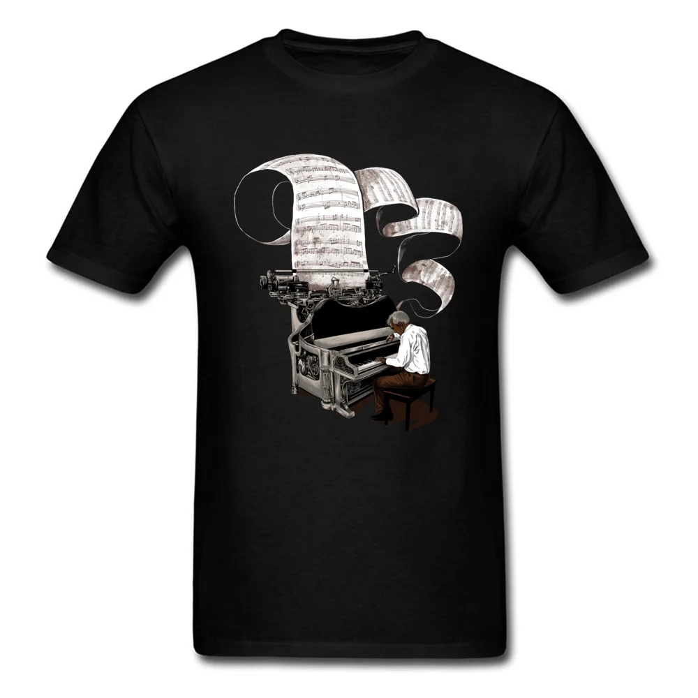 Футболка для композитора Мужская футболка топы с музыкальными нотами одежда