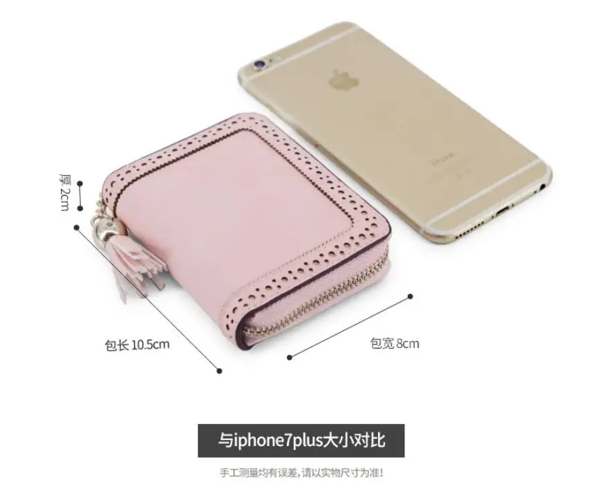 Angelatracy New Arrival Distress Solid PU Leather Card Hollow Out Women Coin Tassel ID Set Credit Card Holder CardHolder