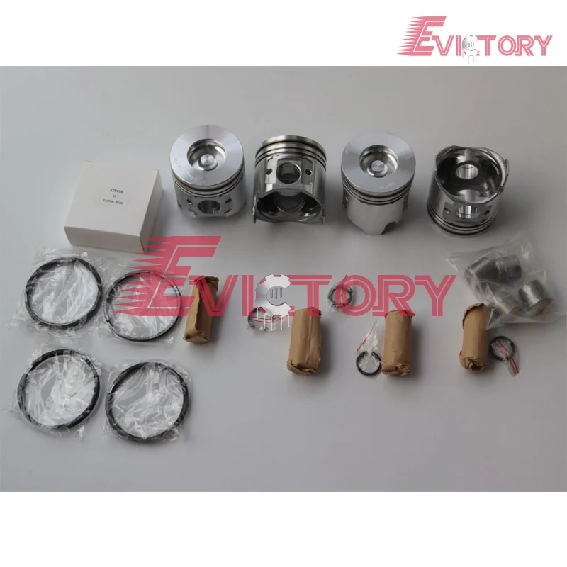 Для Yanmar 4TNV98T 4TNV98 комплект для восстановления двигателя поршень + кольцевая