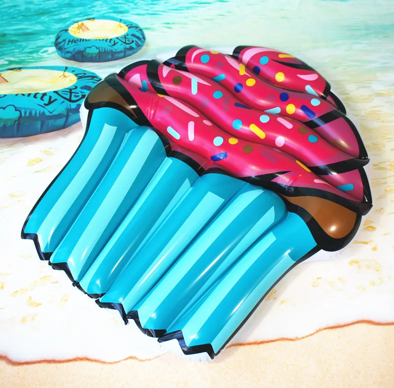 Гигантский цветной надувной капкейк плавающий бассейн для взрослых и детей