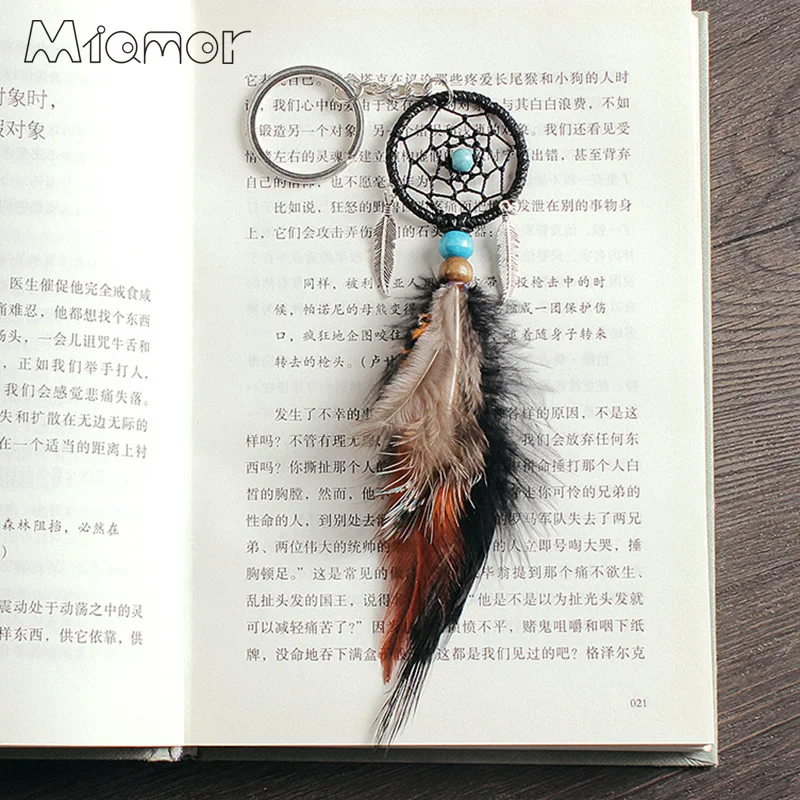 Мини Ловец снов MIAMOR ручной работы сетка с украшением в виде пера BMW084|net|net netnet decor |