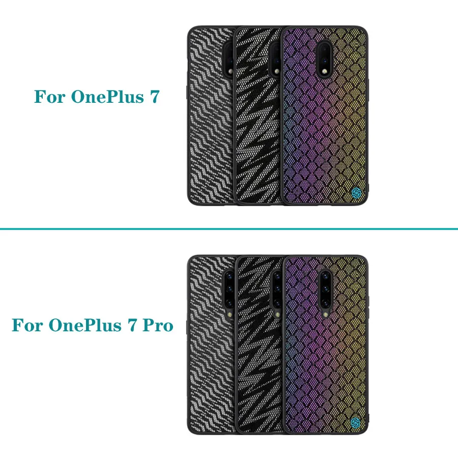 Чехол для OnePlus 7 7T Pro OnePlus7 чехол NILLKIN Twinkle чехол полиэфирная сетка светоотражающий протектор PC задняя крышка для OnePlus7 Pro