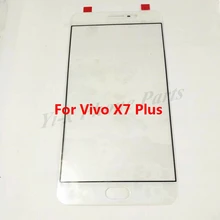 10PCS/lot White Black Gold For Vivo X7 Plus X 7 Plus Front Glass Touch Screen Panel Mobile Phone Replacement Parts