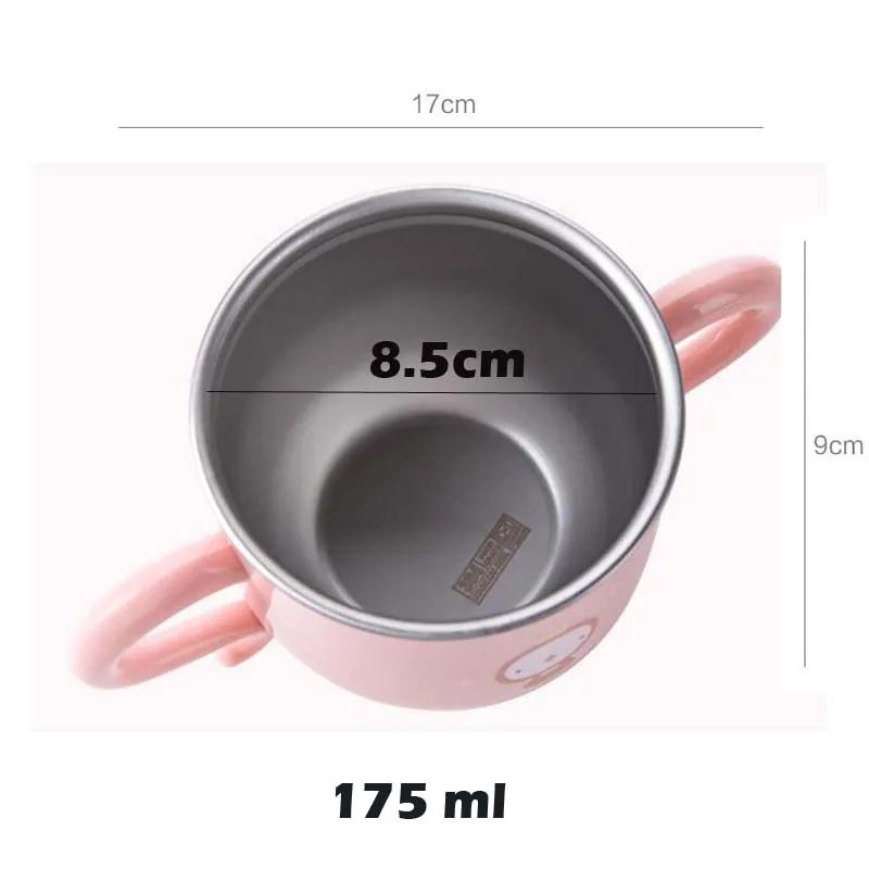 Детская чашка для кормления детская воды и молока нержавеющая сталь 304