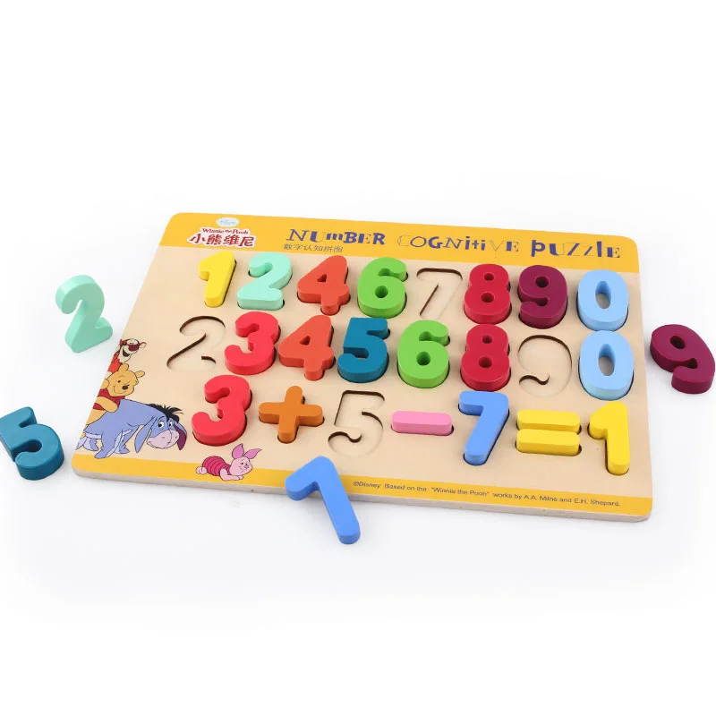 Игрушки для детей letter Building деревянные игрушки головоломки буквы и изучение цифр