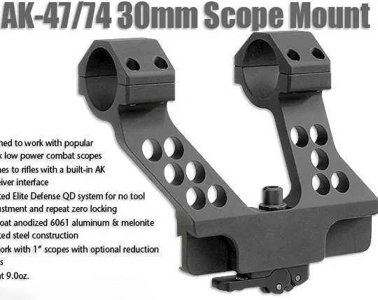 AK 47 74 QD боковая рейка прицел 1 25 дюйма кольцо алюминиевое R5752|scope rings|side mount railrifle scope
