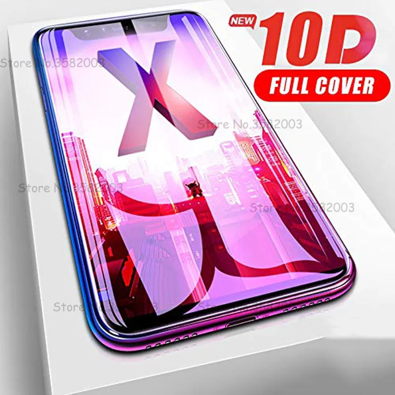 Стекло 10D для iPhone 7 8 Plus X S 10 D защита экрана стекло XS Max XR 6 полное покрытие