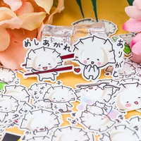41pcs cute kawaii self made cartoon food dumplings stickers for laptop guitar skateboard luggage car kids waterproof stickers