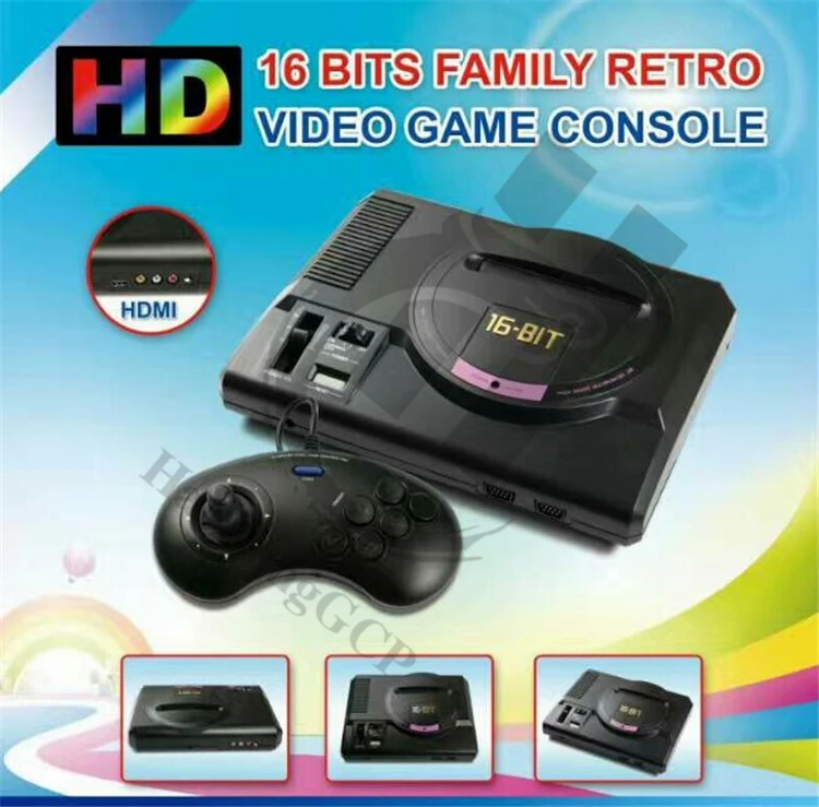 Новейшая HDMI ТВ выход видеоигра консоль для SEGA MEGA Drive симулятор MD компьютерная