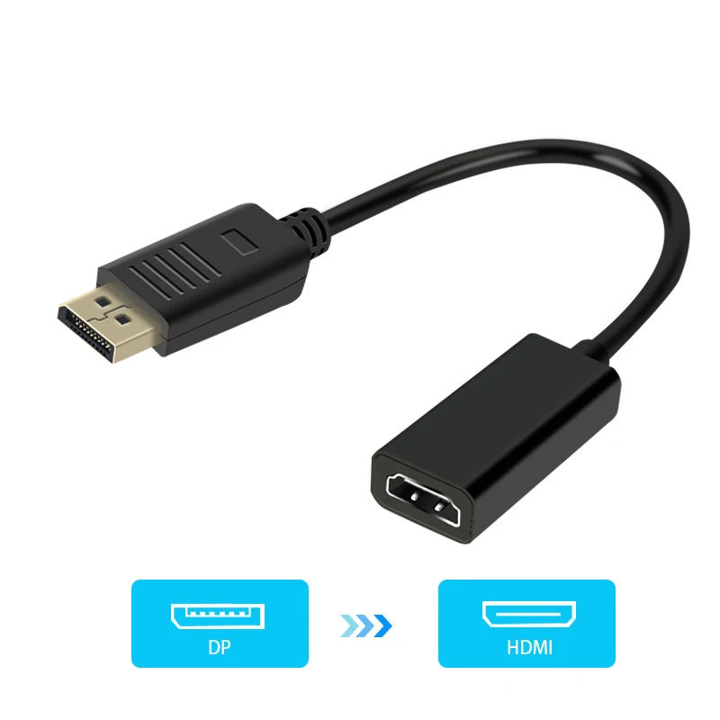 Адаптер DP к HDMI display port Мужской к женскому HDMI кабель конвертер адаптер для проектора дисплей ноутбука ТВ 4K* 2K 1080P