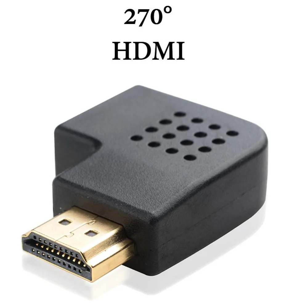 Ssriver Переходник HDMI штырь-гнездо конвертер extender 90 градусов углом обзора 270 угол для