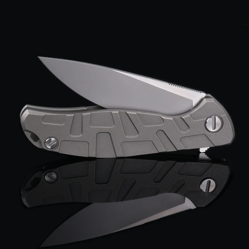 Складной нож GREEN THORN Flipper 95 M390 клинок с T-образной титановой ручкой походные