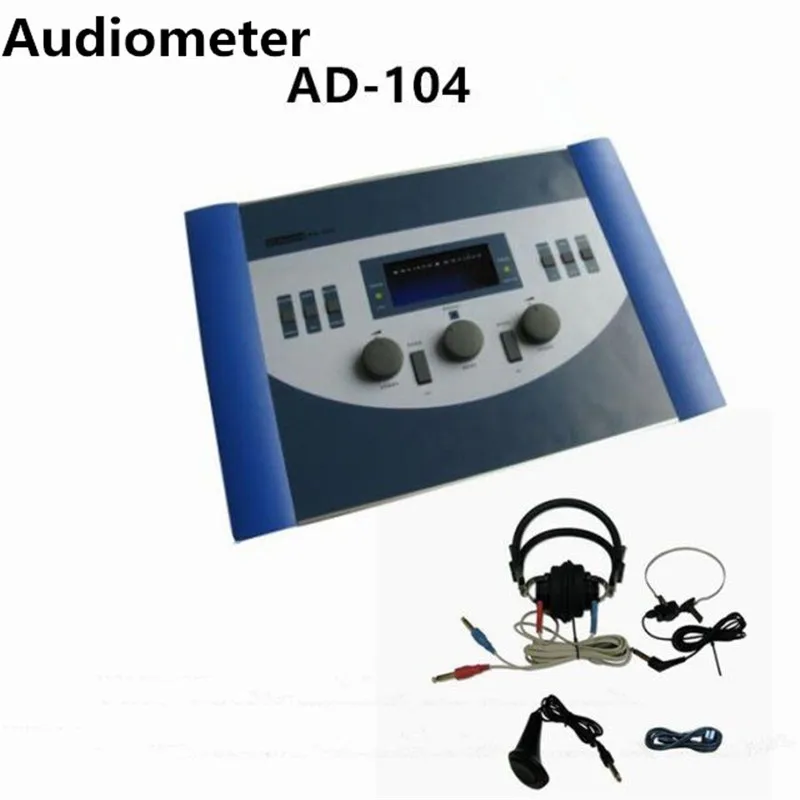 audiometer and bone Медицинские Цифровой клинических Аудиометр слуха тест машины цена Hotsale больницы Портативный ENT Аудиометрия машина AD-104 - Цвет: audiometer and bone
