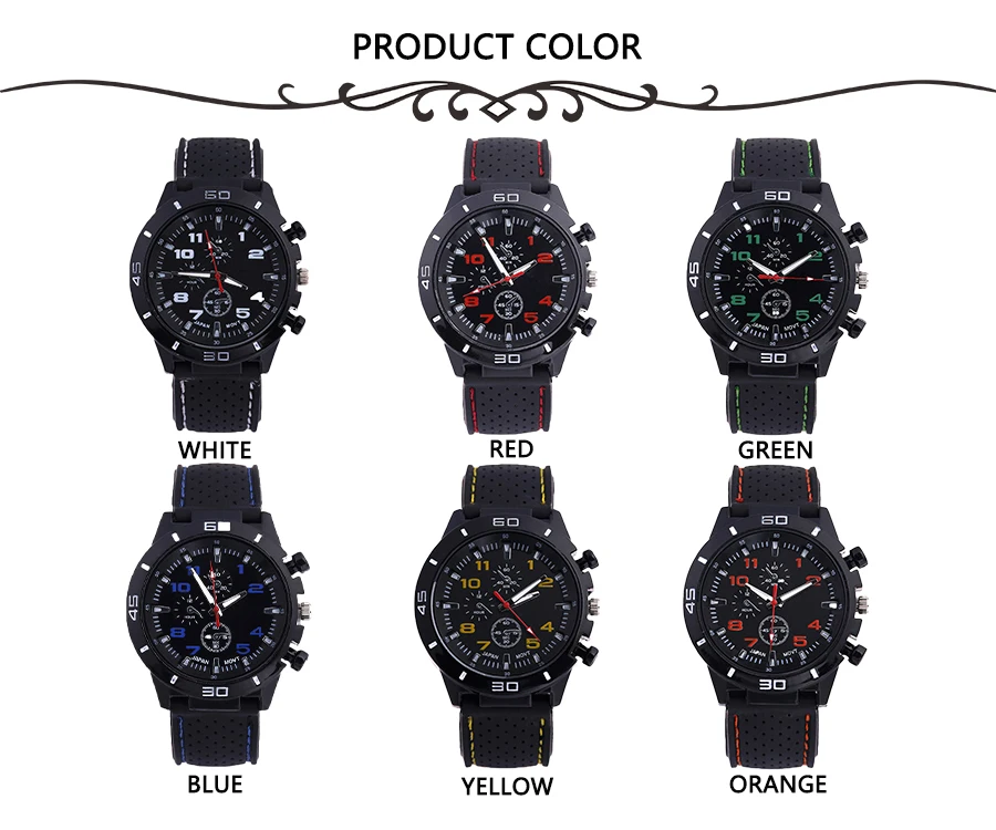 Брендовые модные повседневные спортивные военные мужские часы роскошные с
