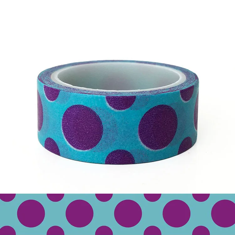 20 шт./компл. пятно фиолетовый круг фестиваль Washi лента дети DIY декоративные