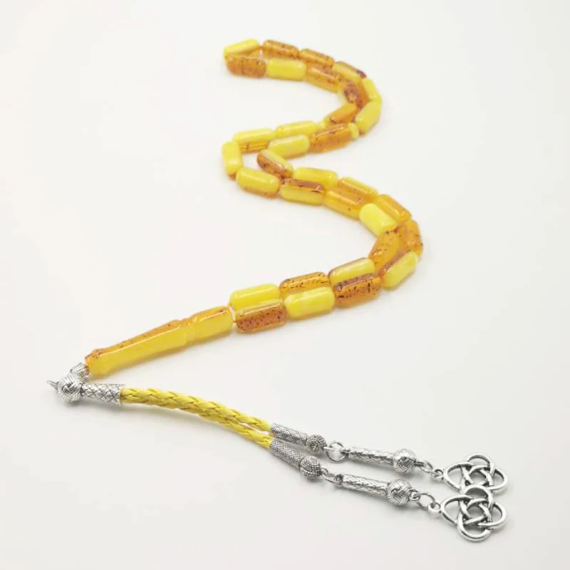 Мужской резиновый браслет Tasbih Ambers цветные четки мусульманский роскошный Tesbih 33