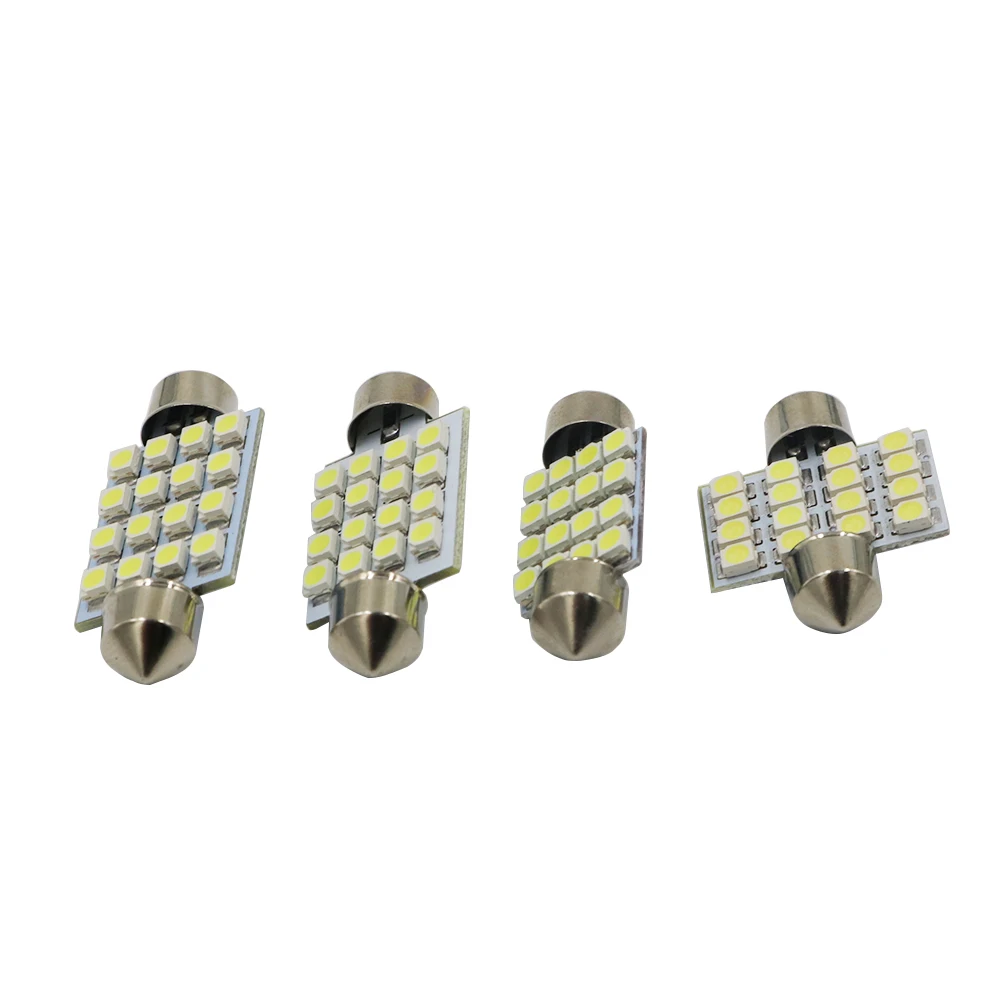 YSY 300x белый 31 мм 36 39 41 C5W 1210 16SMD гирлянда купол Светодиодная панель для автомобиля