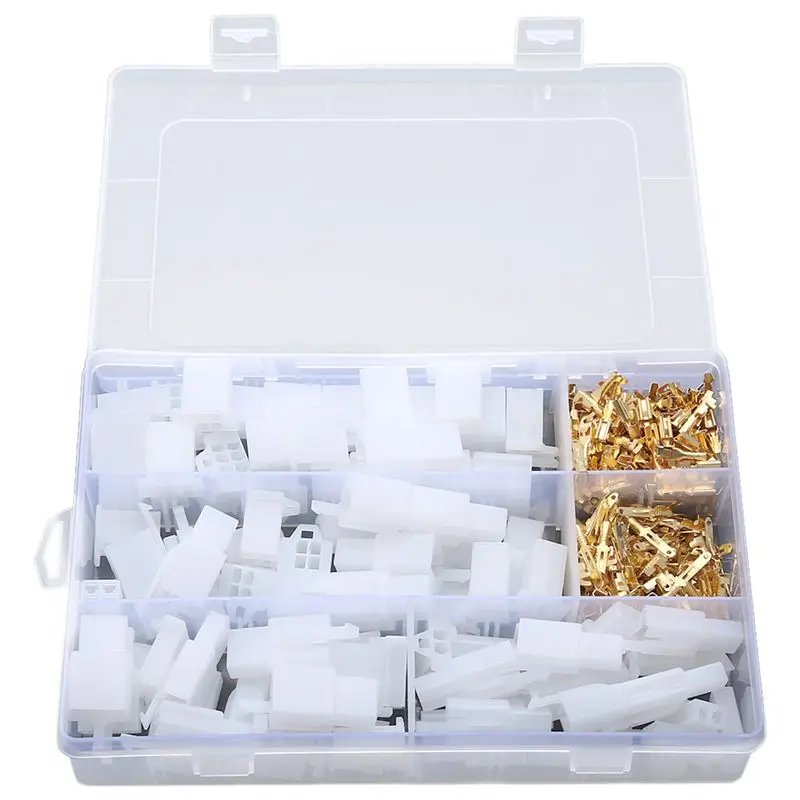 40 компл. Авто электрический провод Кабельный соединитель терминал 2 8 мм 3 4 6 Pin для