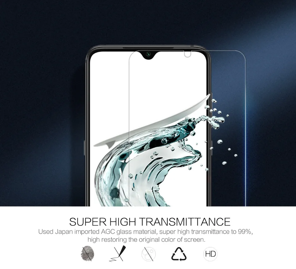 Закаленное стекло Nillkin для Xiaomi Mi 9/Mi 9 Explore Amazing H + Pro Nano противовзрывная твердая