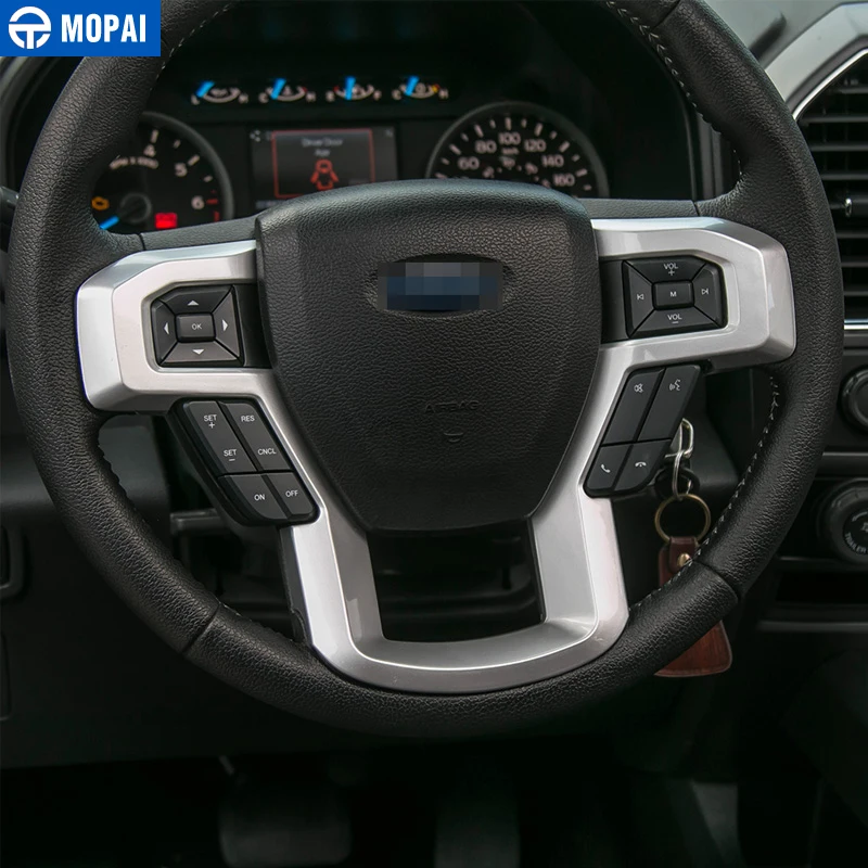 Декоративная накладка на руль MOPAI АБС пластик для Ford F150 2015|interior accessories| |