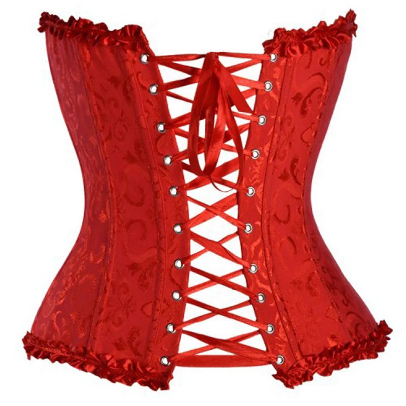 Для женщин сексуальный корсет Overbust И Бюстье Размеры s m l xl 3XL XXXXL 5XL 6XL синий белый