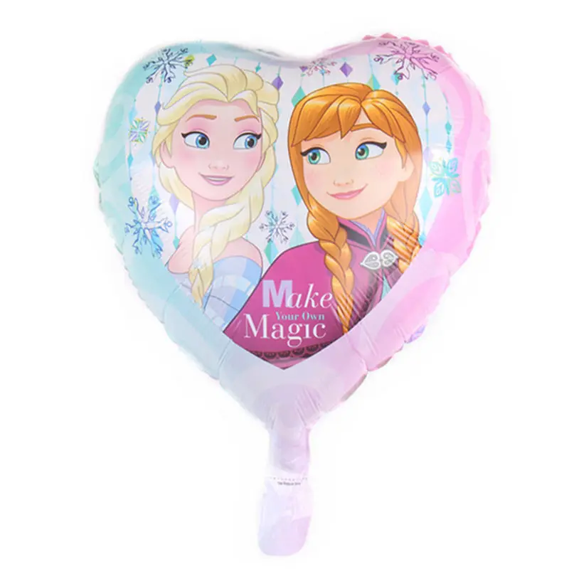 XXPWJ New 18-inch heart-shaped princess aluminum balloon holiday party wedding decoration balloon wholesale DD-050