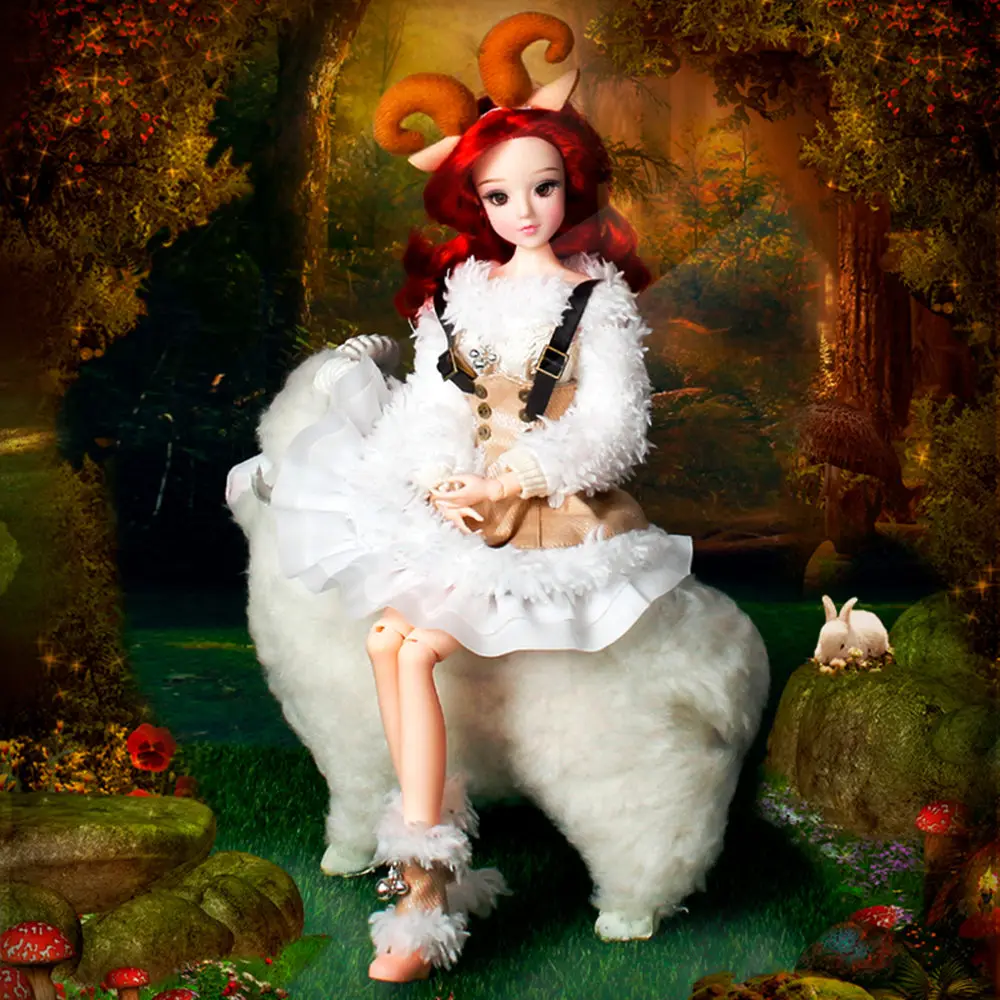 DBS MMG сказочная BJD 12 созвездий Овен с одеждой и подставкой для обуви 14 суставов