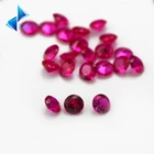 Размер 1 мм  5 мм 5 # Красный синтетический камень круглой огранки синтетический корундовый камень для ювелирных изделий