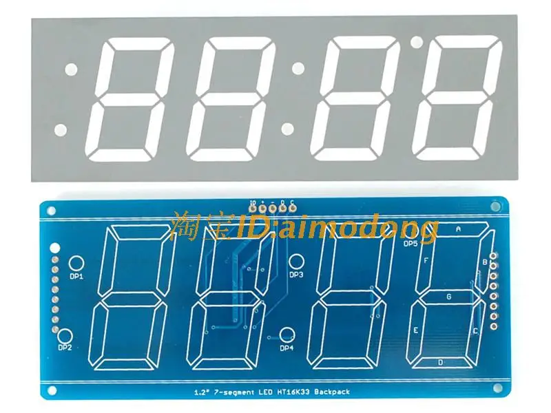 Красный 1 2 ɴ-значный 7-семисегментный светодиодный дисплей часы IIC время |