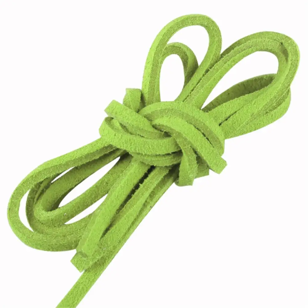 10 шт.(100 см/шт.) 3 мм плоская Искусственная Замша корейский бархат кожа шнур веревка нить кружевные украшения фурнитура для Чокер "сделай сам" ожерелье