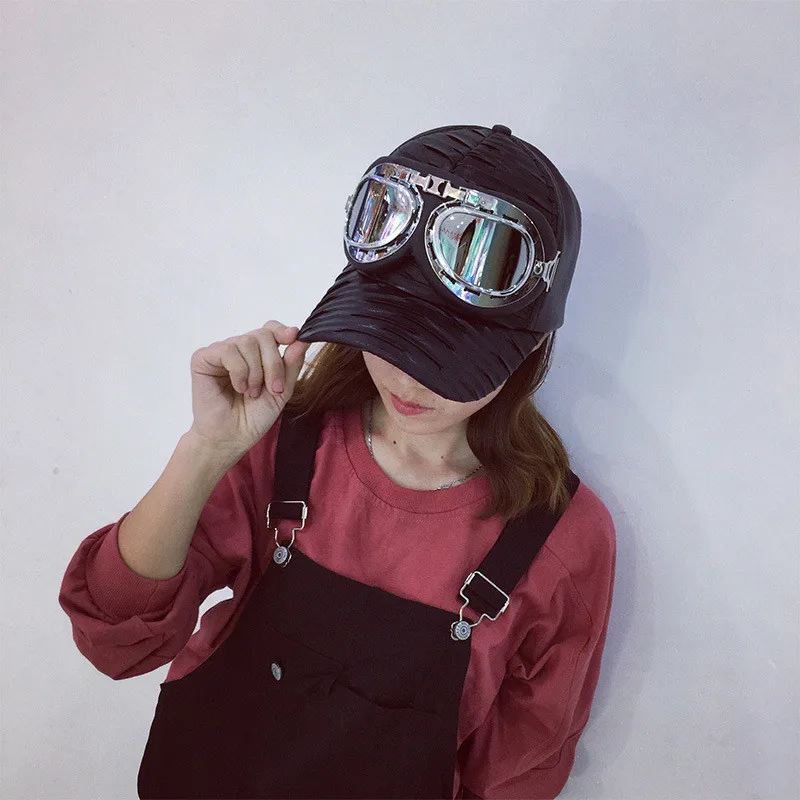 Toyoosky 2017 хорошее качество бренд Бейсбол Кепки для Для женщин Gorras Snapback S пилот Очки