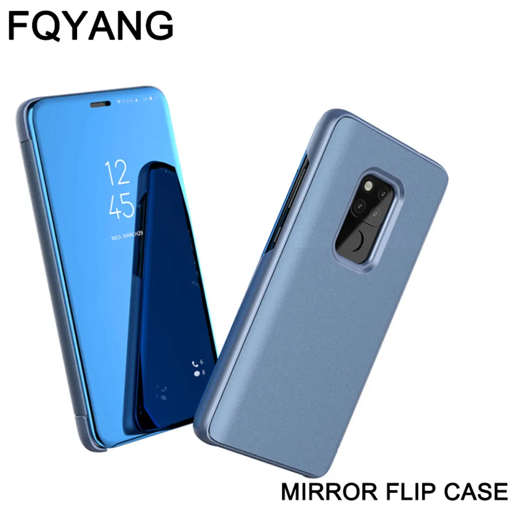 Прозрачный умный зеркальный флип-чехол для HUAWEI P30 PRO LITE P30PRO P30LITE MATE 20 X P Smart 2019 Honor 8X